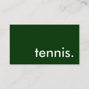 Tennis. Visitenkarte