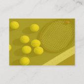 Tennis-Visitenkarte Visitenkarte (Rückseite)