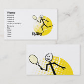Tennis-Visitenkarte Visitenkarte (Vorne/Hinten)