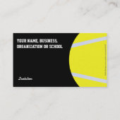 Tennis-Visitenkarte Visitenkarte (Rückseite)