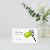Tennis-Visitenkarte Visitenkarte (Stehend Vorderseite)