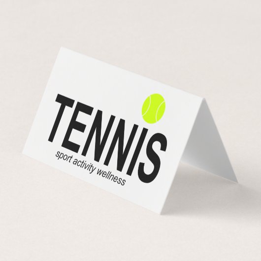 Tennis Visitenkarten (Vorderseite)
