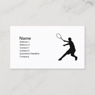 Tennis-Visitenkarten   Anpassbare Gestaltung Visitenkarte