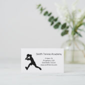 Tennis-Visitenkarten Visitenkarte (Stehend Vorderseite)