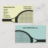 Tennis-Visitenkarten Visitenkarte (Vorne/Hinten)