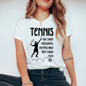 Tennis vs Pickleball Humor – Funny Tennis Player T-Shirt