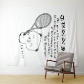 Tennis Wandteppich (Beispiel (Horizontal))