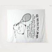 Tennis Wandteppich (Vorderseite (Horizontal))