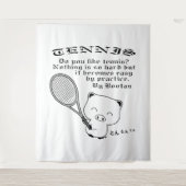 Tennis Wandteppich (Vorderseite)