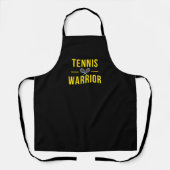 Tennis Warrior Funny Humour Quote Player Coach Schürze (Vorderseite)