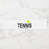 Tennis Wasserflaschenetikett (Einzelnes Label)