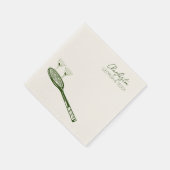 Tennis Wedding Cocktail Serviette (Ecke)