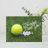 Tennis Wedding Save the Date Dankeskarte (Stehend Vorderseite)