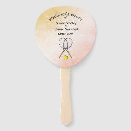 Tennis Wedding Theme Fächer