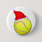 Tennis-Weihnachten Button (Vorderseite)