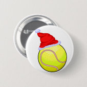 Tennis-Weihnachten Button (Vorne & Hinten)