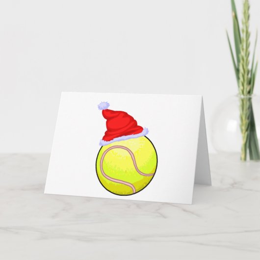 Tennis-Weihnachten Feiertagskarte (Vorderseite)