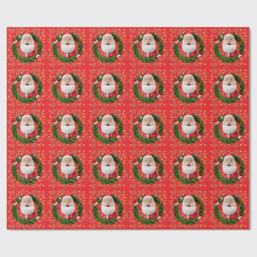 Tennis Weihnachten im grünen Hintergrund Geschenkpapier (Flach)