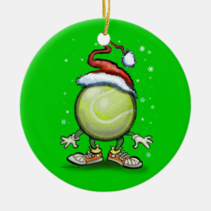 Tennis-Weihnachten Keramikornament