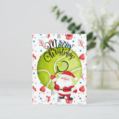 Tennis Weihnachten mit dem Weihnachtsmann (Stehend Vorderseite)