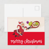 Tennis Weihnachten mit dem Weihnachtsmann (Vorne/Hinten)