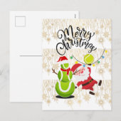 Tennis Weihnachten mit dem Weihnachtsmann (Vorne/Hinten)