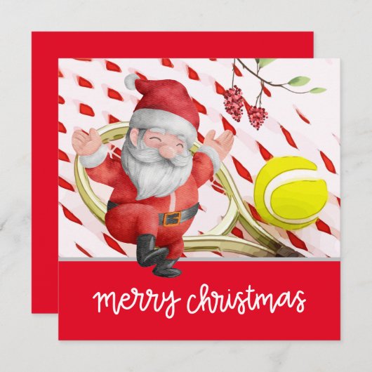 Tennis Weihnachten mit dem Weihnachtsmann für PLAY (Vorne/Hinten)