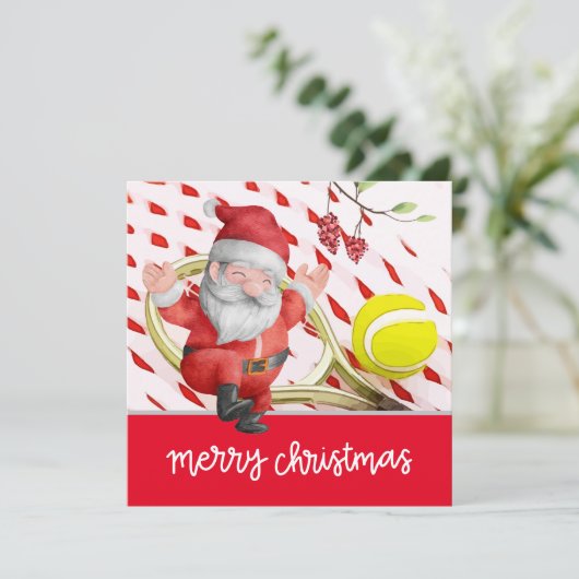 Tennis Weihnachten mit dem Weihnachtsmann für PLAY (Stehend Vorderseite)