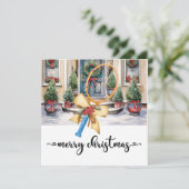 Tennis Weihnachten mit Racket und Weihnachten Them (Stehend Vorderseite)