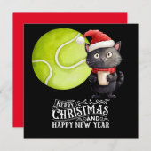 Tennis Weihnachten mit Santa Cat (Vorne/Hinten)