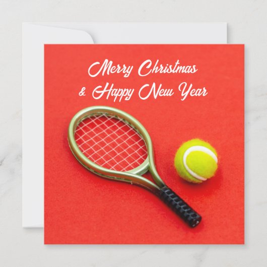 Tennis Weihnachten mit Tennisball für Spieler (Vorderseite)
