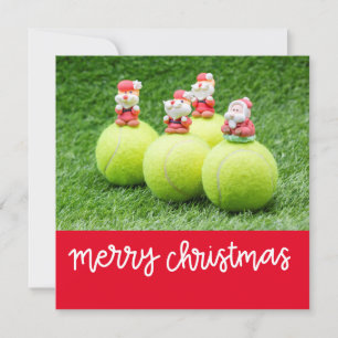 Tennis Weihnachten mit Tennisball mit dem Weihnach