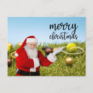 Tennis Weihnachten mit Tennisball und Schläger