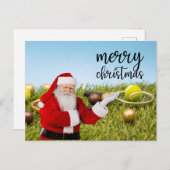 Tennis Weihnachten mit Tennisball und Schläger (Vorne/Hinten)