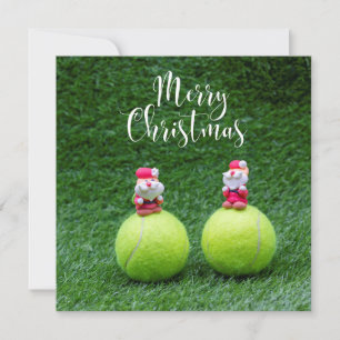 Tennis Weihnachten mit Tennisball und Schläger