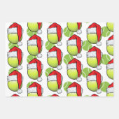 Tennis Weihnachten mit Tennisball und Schläger Geschenkpapier Set (Vorderseite 3)