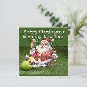 Tennis Weihnachten mit Tennisthemen (Stehend Vorderseite)