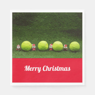 Tennis Weihnachten Serviette