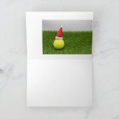 Tennis Weihnachten & Tennisball und Weihnachtsmann (Innenseite)