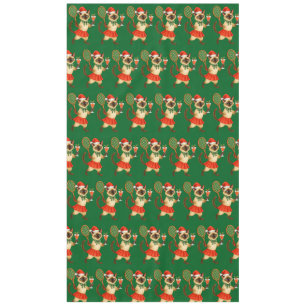 Tennis-Weihnachten Thema für Katzenliebhaber Tischdecke