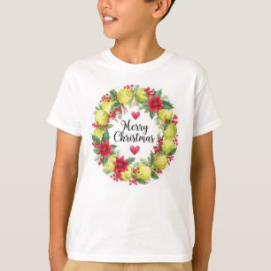 Tennis Weihnachten Thema mit Santa T-Shirt