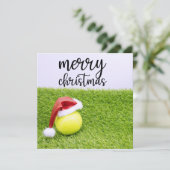 Tennis, Weihnachten und Tennisball und Weihnachtsm (Stehend Vorderseite)