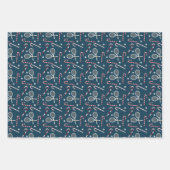 Tennis Weihnachten Weihnachten Weihnachten Weihnac Geschenkpapier Set (Vorderseite)