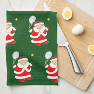Tennis-Weihnachts-Küchenhandtuch Geschirrtuch