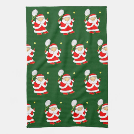 Tennis Weihnachts Küchentuch (Vertikal)