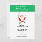 Tennis Weihnachts-Party Einladungen (Vorderseite)