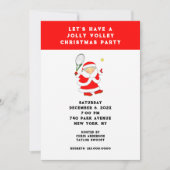 Tennis Weihnachts-Party Einladungen (Vorderseite)