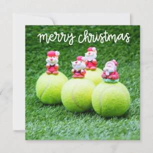 Tennis Weihnachtsball mit dem Weihnachtsmann