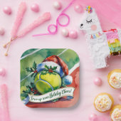 Tennis Weihnachtsball Pappteller (Party)