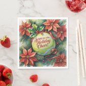 Tennis Weihnachtsball Serviette (Beispiel)